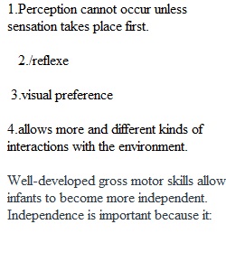 Chapter 5 Developmental Quiz